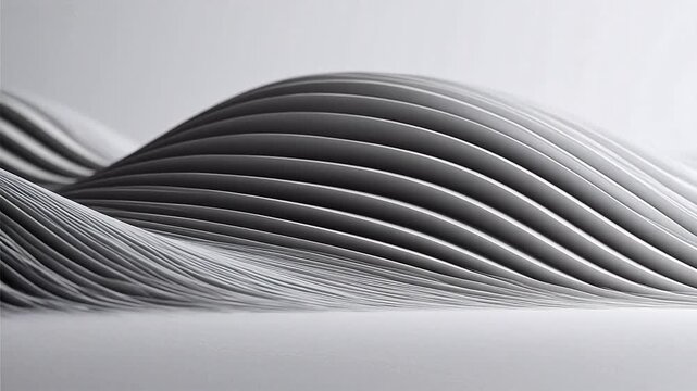 Abstract wave pattern of layered curves