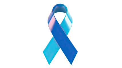 Blue Awareness Ribbon