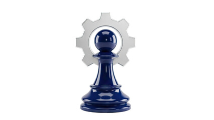 Chess Pawn with Gear Icon