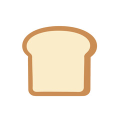 Flat icon of a bread slice.