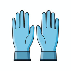 Obraz premium Pair of Protective Gloves Illustration