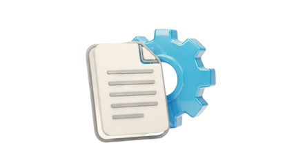 Document and Gear Icon