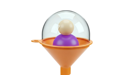 Figurative Human Representation in a Funnel and Dome