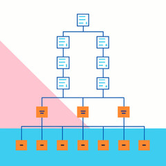 Hierarchical network diagram