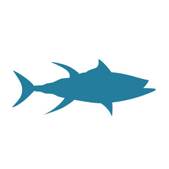 Obraz premium Sea animal silhouette illustration