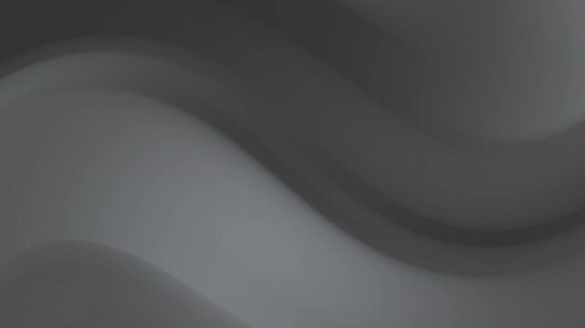Abstract gray gradient background with smooth flowing waves. Minimal and modern visual suitable for corporate videos, presentations, motion graphics, and elegant digital backgrounds.