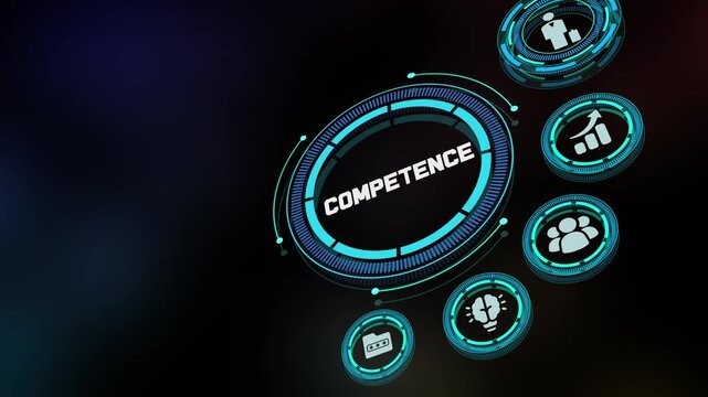 Professional Business Competence and Core Skill Proficiency Icon for Career Development and Workplace Leadership.