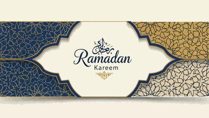 A Ramadan Kareem greeting card with intricate patterns © Zoro