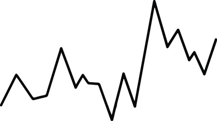 Graphical representation of data trend as Interface Element in a simple line graph format