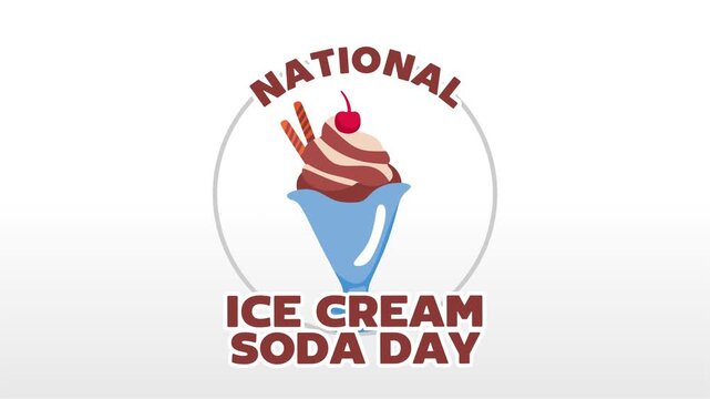 Happy Ice Cream Soda Day with delicious ice cream soda