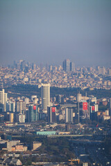 City view of buildings and skyline in Turkey during daylight