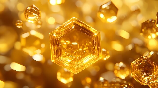 honeycomb Wax Crystals​ Texture​​​ poster background