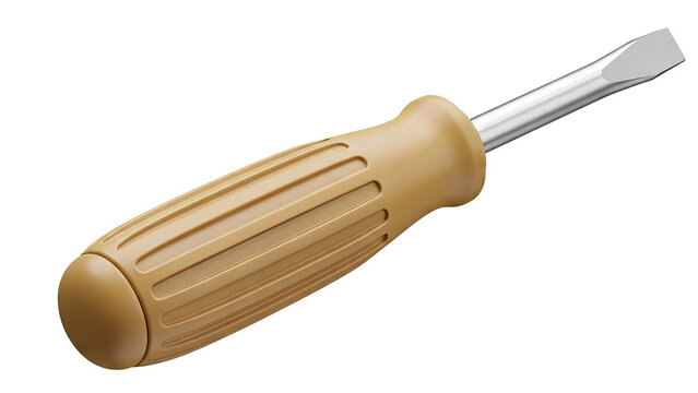 Flathead Screwdriver with Tan Handle