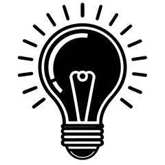 Illuminated light bulb idea