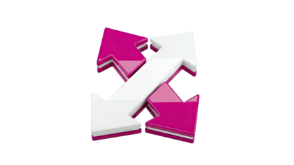 Four Arrows Forming a Central X Shape