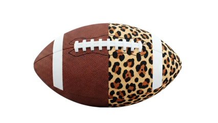 American Football with Leopard Print