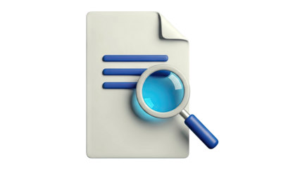 Document with Magnifying Glass Icon