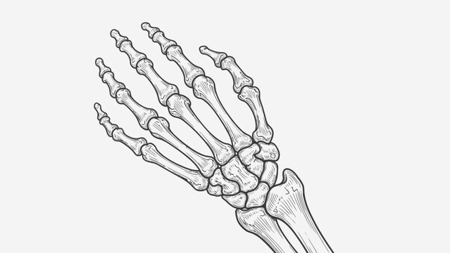 human skeleton hand bones