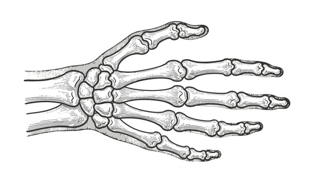 human hand skeleton