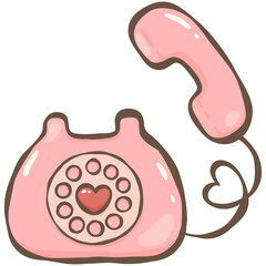 Pink telephone 
