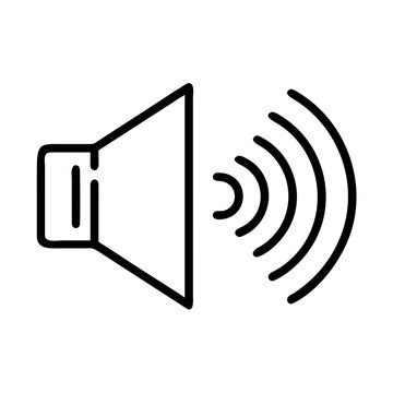 Loudspeaker emitting sound waves