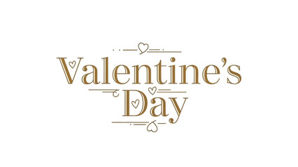 Valentine's Day Design: Romantic celebration of love, featuring stylized text and heart accents, conveying warmth and affection.