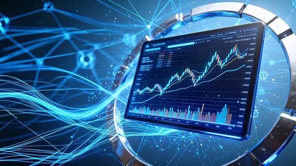Digital financial data visualization - Powered by Adobe