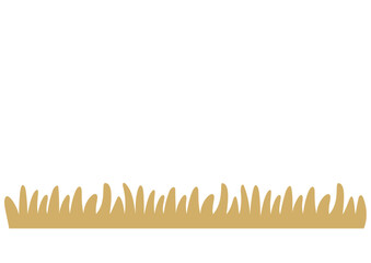 シンプルな枯草のイラスト