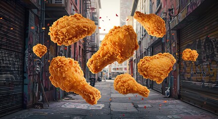 Crispy Cascade: An Urban Feast