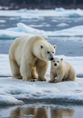 Arctic Embrace: Ice Floe Sanctuary