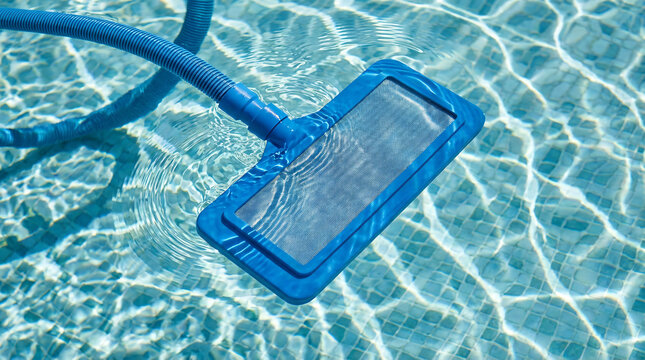Pool Cleaning Equipment in Water - Maintenance - Powered by Adobe