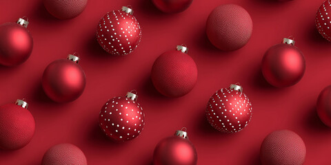 Xmas decoration red spheres