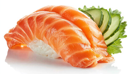Gourmet salmon sushi