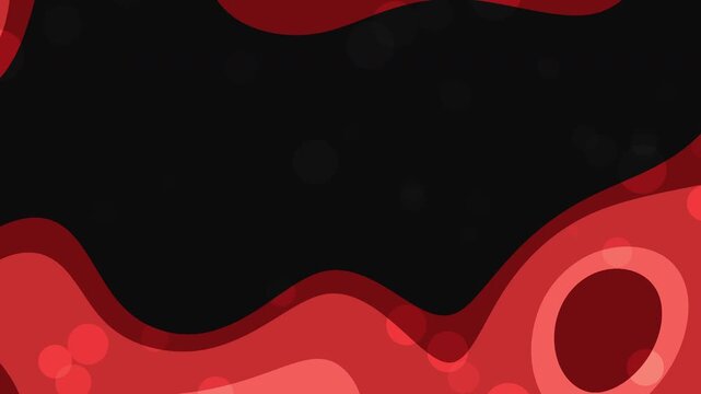 Animated abstract liquid red and black gradient background. Ideal for graphic design projects, social media posts, and modern artistic concepts.