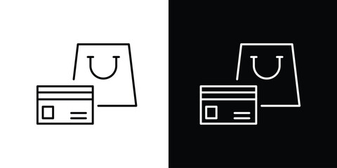 Modern E-commerce and Secure Payment Icon for Digital Transactions and Online Retail Purchases, Representing Convenient Shopping Solutions