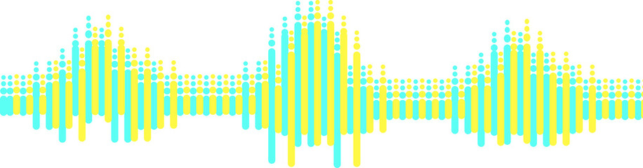 abstract graphic representation of a waveform  audio sound wave