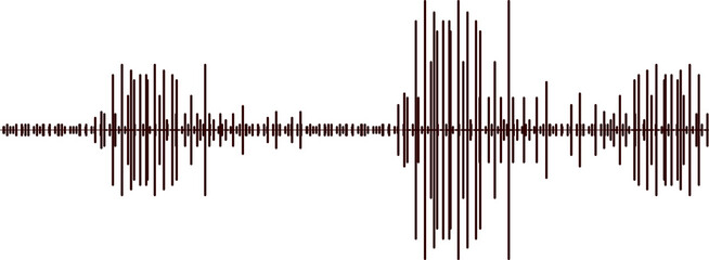 abstract graphic representation of a waveform  audio sound wave