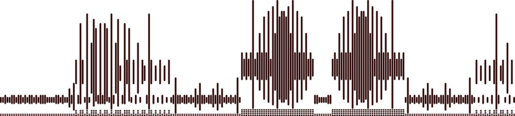 abstract graphic representation of a waveform  audio sound wave