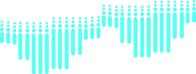 abstract graphic representation of a waveform  audio sound wave