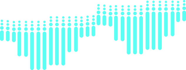 abstract graphic representation of a waveform  audio sound wave