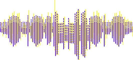 abstract graphic representation of a waveform  audio sound wave