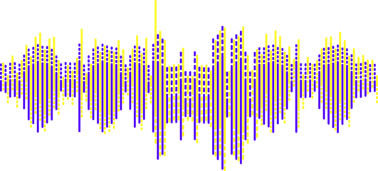 abstract graphic representation of a waveform  audio sound wave