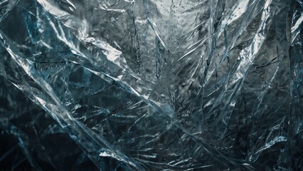 Close up of heart made out of plastic, digital art illustration - Generative AI