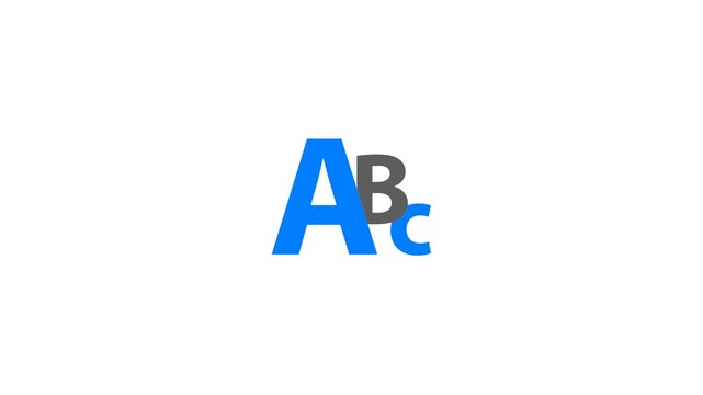 Font ABC Animated