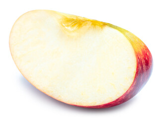 Fresh apple with one half cut open isolated on white background, Juicy and bright Apple on White Background High resolution photography, With clipping path.