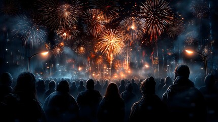 Skyline fireworks a night of celebration