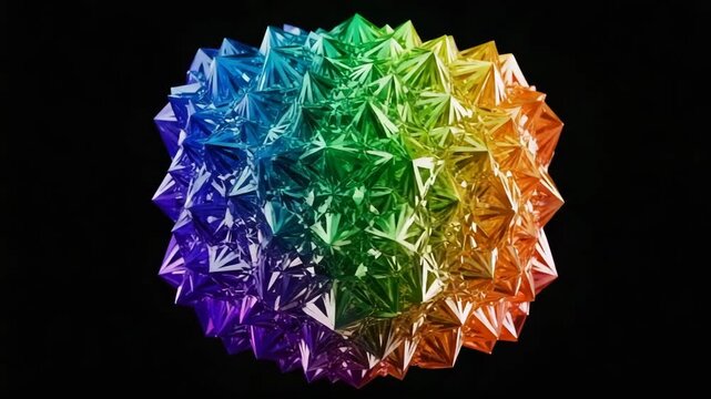 Abstract colorful background with shiny crystal and gem textures