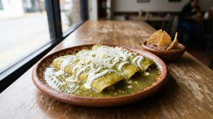 Enchiladas verdes