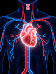 Stylized Illustration of the Human Circulatory System