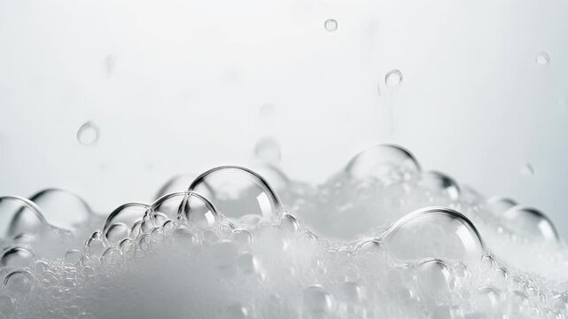 Bubbles in the Light: A close-up shot capturing the elegant dance of bubbles, translucent spheres reflecting light.